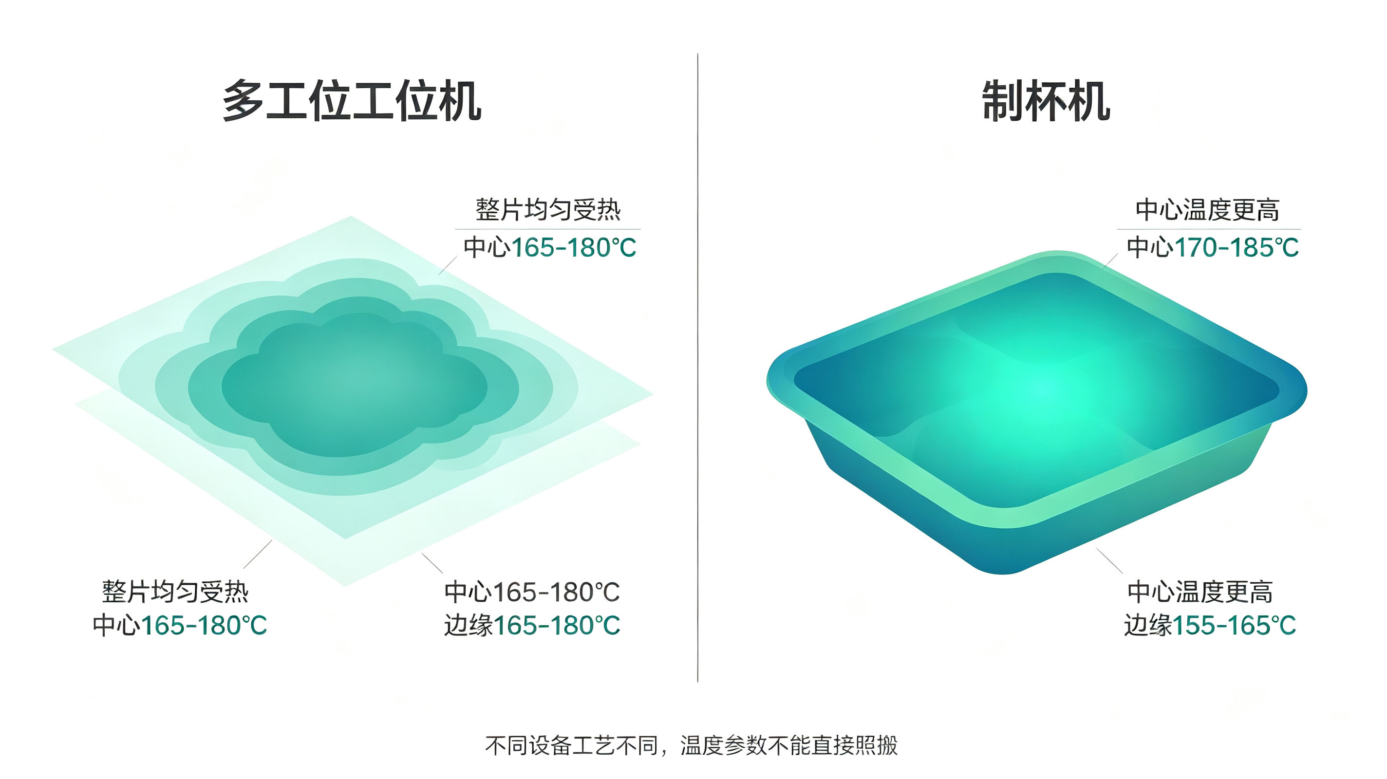 行业科普｜各类热成型设备的实际加热温度差异